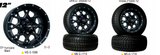 Black Diamond Custom Golf Carts Parts 12 inch tires and rims